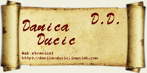 Danica Dučić vizit kartica